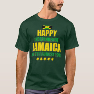 Happy Independence Jamaica, Est 6th August 1962, J T-Shirt