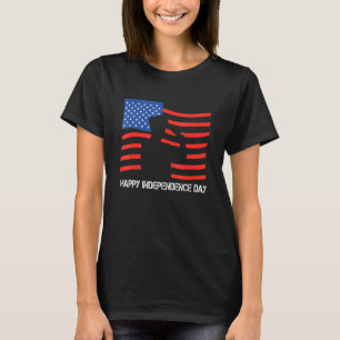 Happy Independence Veteran Proud American Soldier  T-Shirt