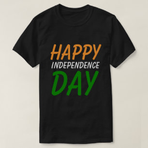 Happy Indian Independence Day India Flag Colours T-Shirt