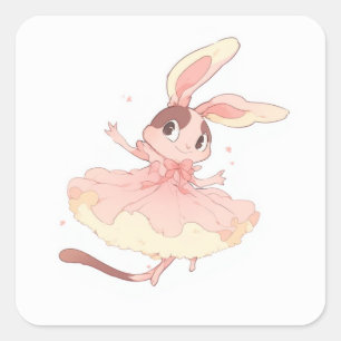 Happy Inspired Design Square Sticker