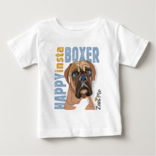 Happy Insta Boxer - Zani Mo Dog Baby T-Shirt