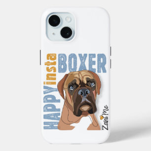 Happy Insta Boxer - Zani Mo Dog iPhone 15 Case