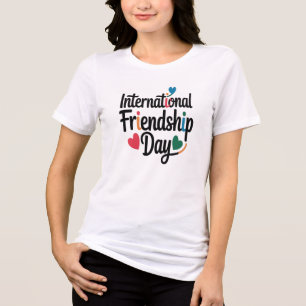 Happy International Friendship Day Tri-Blend Shirt