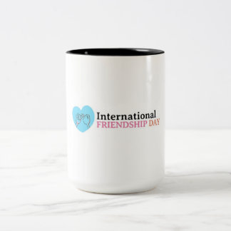 Happy International Friendship Day Two-Tone Coffee Mug