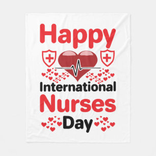 happy international nurses day fleece blanket