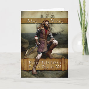 Happy International Talk like a Pirate Day Blank Card