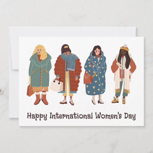 Happy International Women's Day Holiday Card (Front)