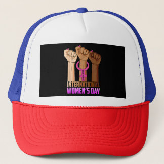 Happy International Women's Day Inspire Inclusion Trucker Hat