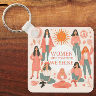 happy international women's day key ring