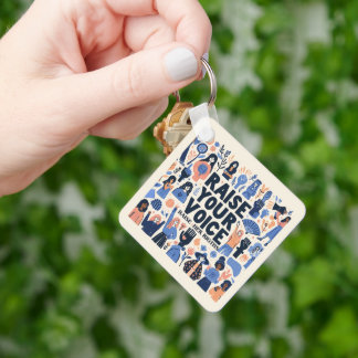 happy international women's day key ring