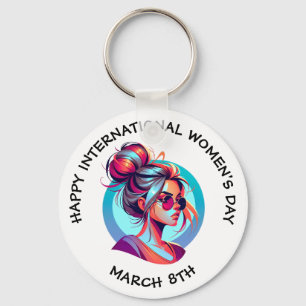 Happy International Women's Day   March 8th Key Ring