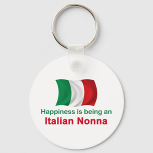Happy Italian Nonna Key Ring