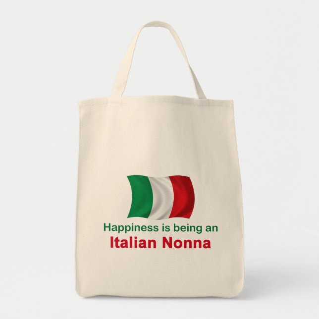 Happy Italian Nonna Tote Bag (Front)