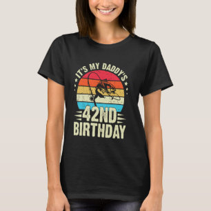 Happy It's My Daddy's 42nd Birthday Vintage Fishin T-Shirt