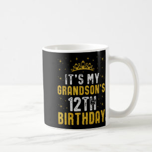 Happy Its My Grandsons 12th Birthday 2013 12 Years Coffee Mug