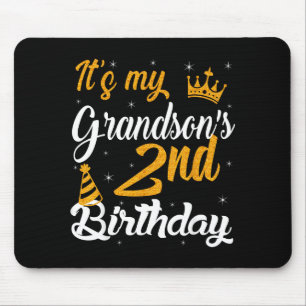Happy Its My Grandsons 2nd Birthday 2023 2 Years O Mouse Pad