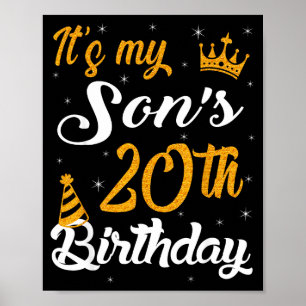 Happy Its My Sons 20th Birthday 2005 20 Years Old  Poster