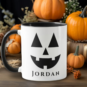 Happy Jack-O-Lantern Face Custom Halloween Mug