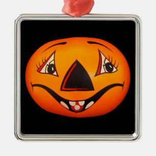 Happy Jack O’ Lantern Halloween Metal Ornament