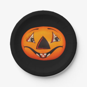 Happy Jack O’ Lantern Halloween Paper Plate