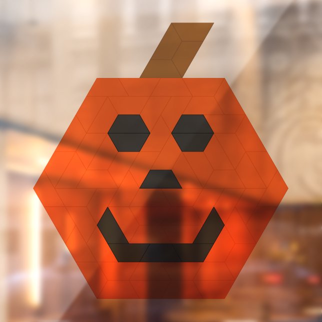 Happy Jack-o-Lantern Trapezoid Tile (Sheet 2)