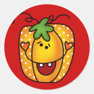 Happy Jack O Lantern Tshirts and Gifts Classic Round Sticker