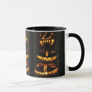 Happy Jack o'Lantern Faces Mug