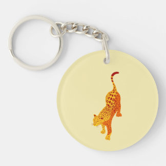 Happy Jaguar Key Ring