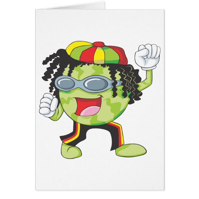 Happy Jamaican Watermelon Dancing (Front)