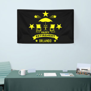Happy Job Retirement Banner