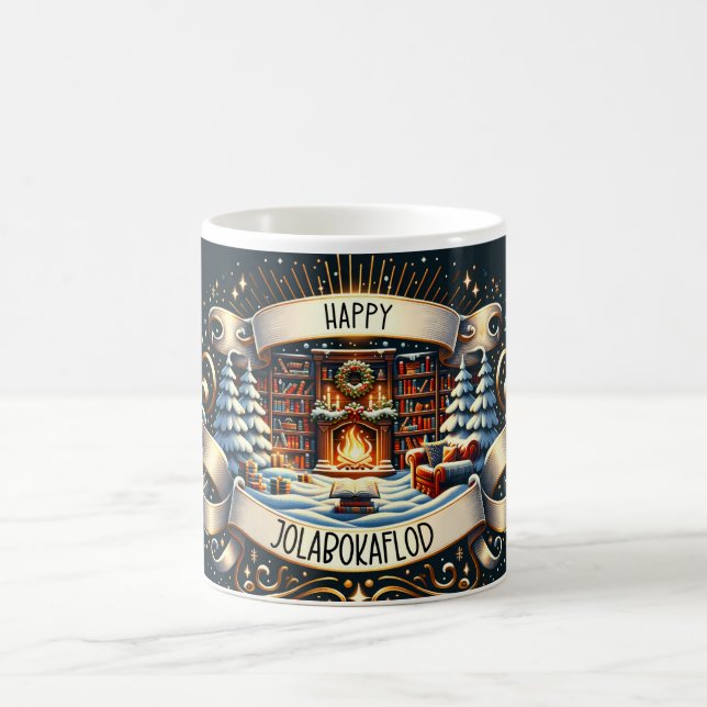 Happy Jolabokaflod Coffee Mug (Center)