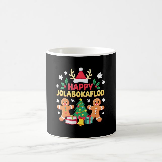 Happy Jolabokaflod Family Celebration Gift Coffee Mug (Center)