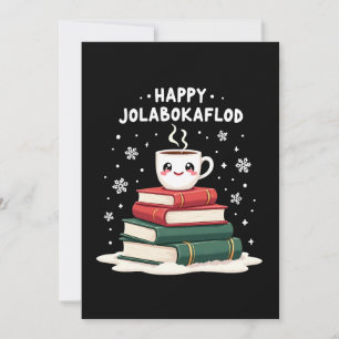 Happy Jolabokaflod Family Celebration Gift Holiday Card