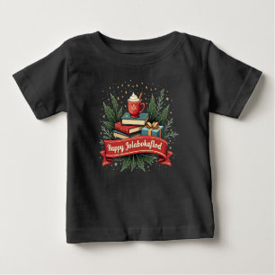 Happy Jolabokaflod Giftholida Invitation Baby T-Shirt
