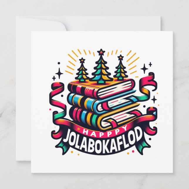 Happy Jolabokaflod Holiday Card (Front)