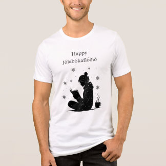 Happy Jolabokaflod – Icelandic Book Flood Gift Tri-Blend Shirt