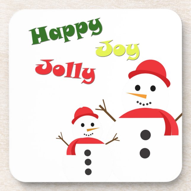Happy Jolly Joy Coaster (Front)