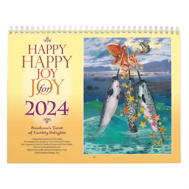 Happy Joy 2024 Tarot Calendar (Cover)