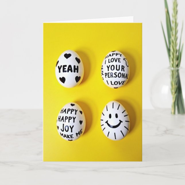 Happy Joyful Message Card (Front)
