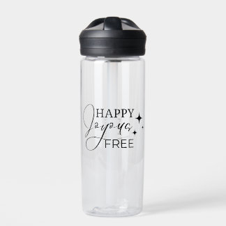Happy Joyous Free Meeting Customisable Name Water Bottle