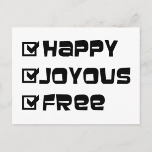 Happy Joyous Free Postcard