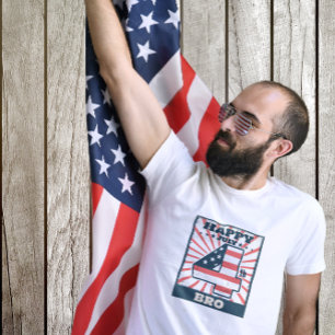 "Happy July 4th Bro" Grunge Patriotic T-Shirt