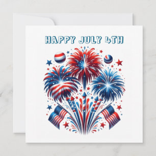 HAPPY JULY 4TH CARD