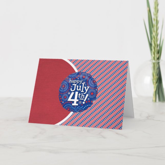 Happy July 4th Card (Front)