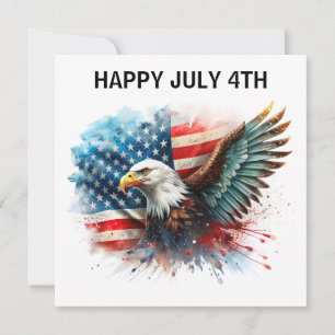 Happy July 4th Eagle Card