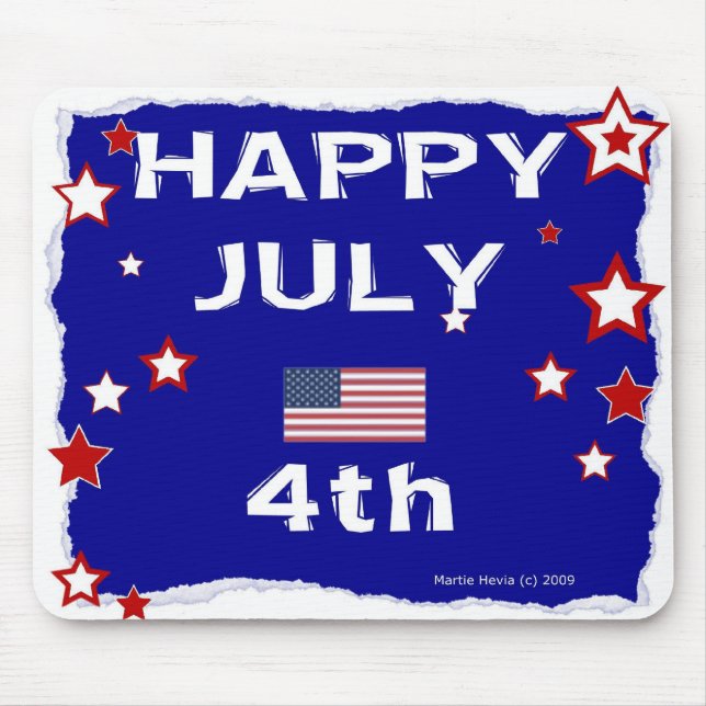 Happy July 4th - Independence Day - Mousepad (Front)
