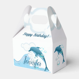 Happy Jumping Dolphin with Bubbles Favour Box