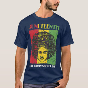 Happy Juneteenth Black Pride Retro Black History M T-Shirt