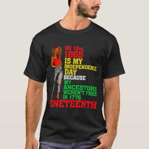 Happy Juneteenth Is Independence Day Black Women T-Shirt