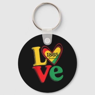 Happy Juneteenth Is My Independence Day Black Wome Key Ring